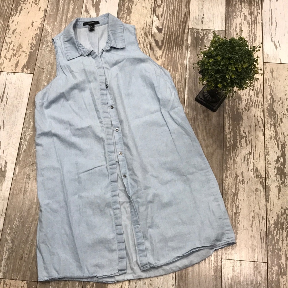 Forever 21 Sleeveless Denim Dress